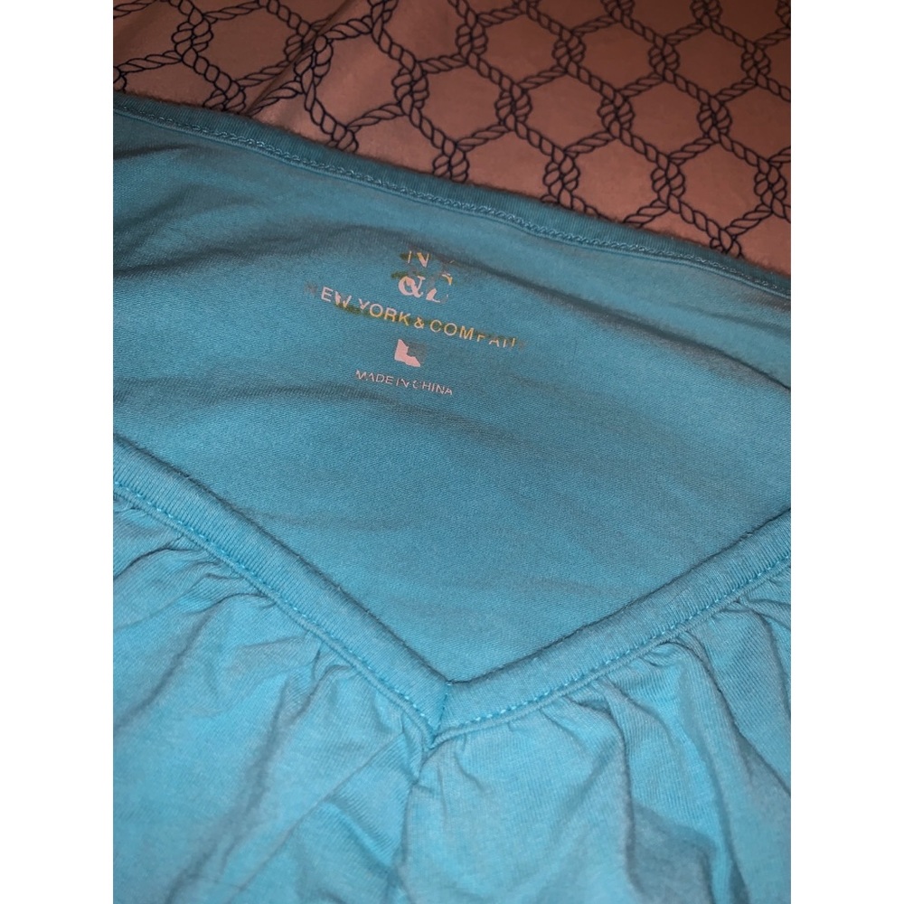 🌺 .•SALE•. NY&C Baby Blue scrunch Top